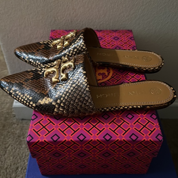 Snakeskin Tory Burch Eleanor Flat! - Picture 2 of 5